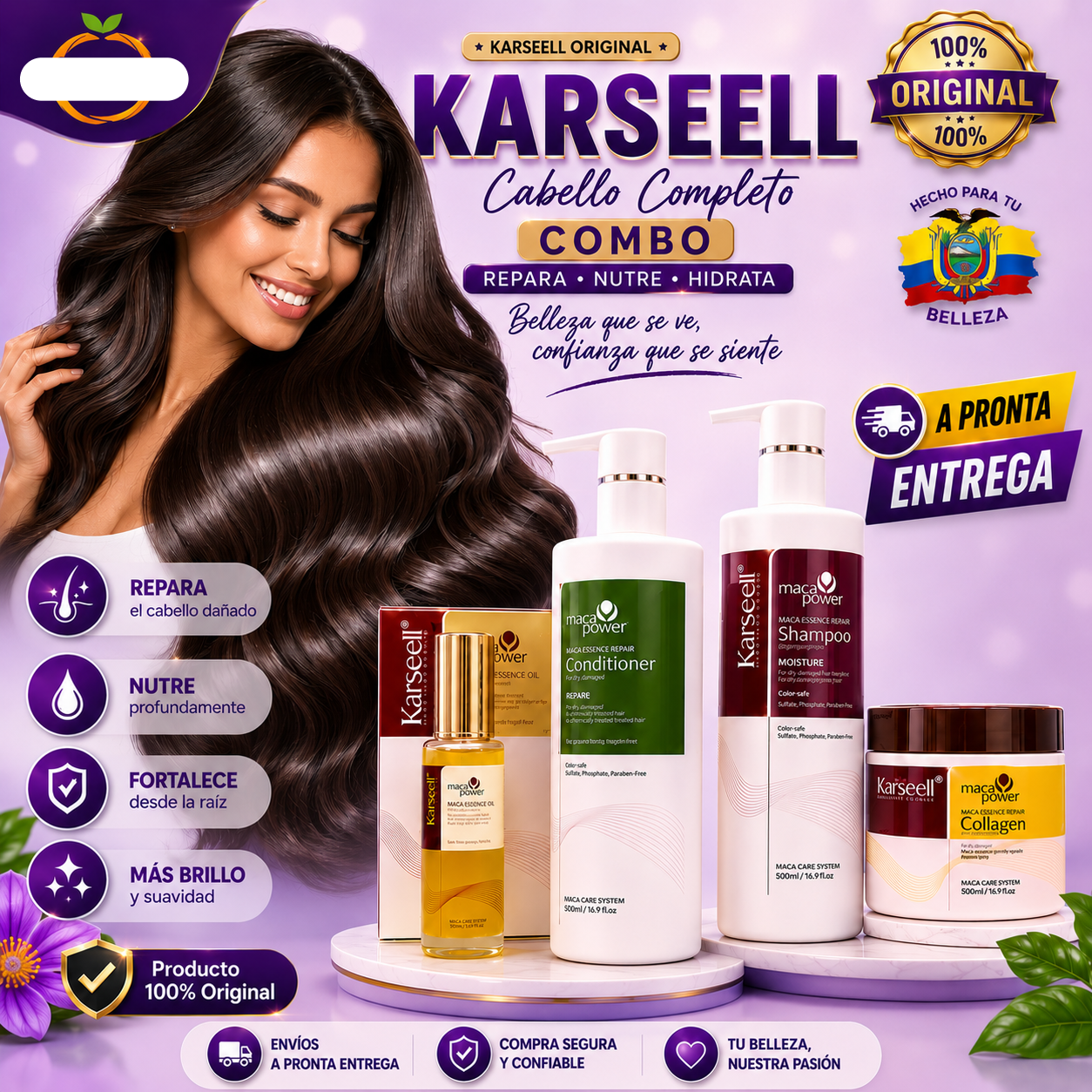KARSEELL ORIGINAL CABELLO COMPLETO COMBO