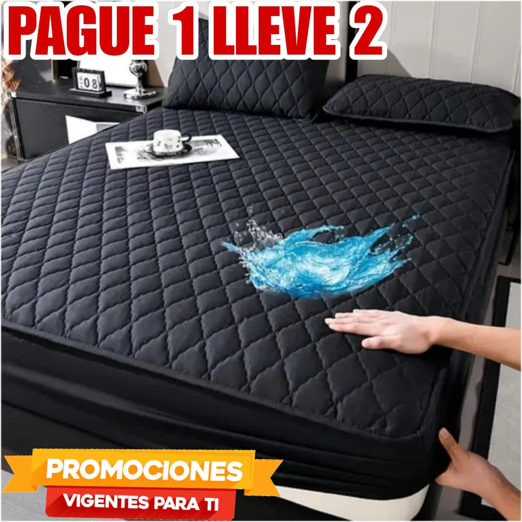 OFERTA EN CUBRE COLCHON PAGUE 1 LLEVE 2 + 4 FUNDAS DE ALMOHADA GRATIS