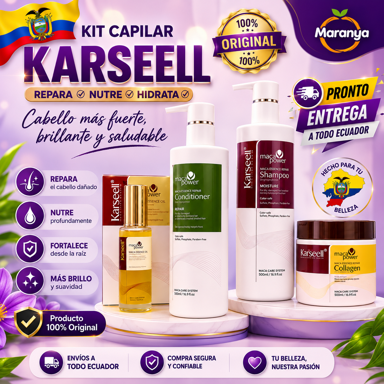 KARSEELL ORIGINAL CABELLO COMPLETO COMBO