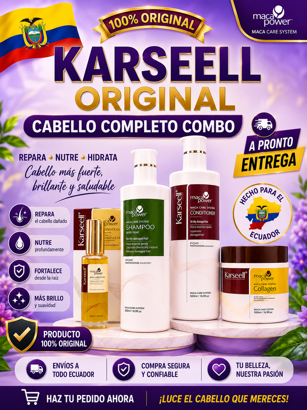 KARSEELL ORIGINAL CABELLO COMPLETO COMBO